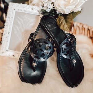 Tory Burch Black Miller Sandals 6.5